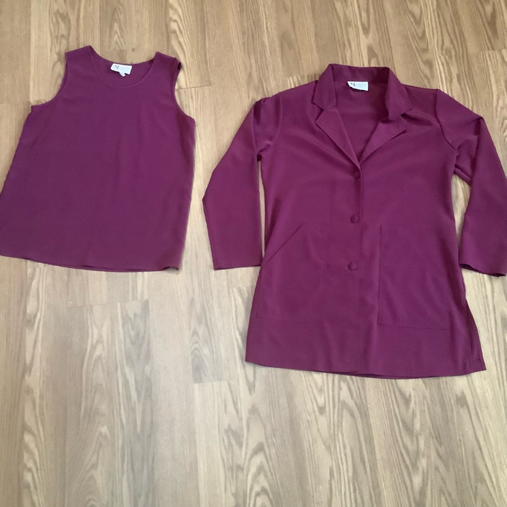 Vintage Maggie Sweet Size Small Tank Top And Lightweight Coat